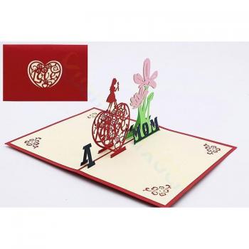 3D Heart Pop-Up Card for Mother's Day