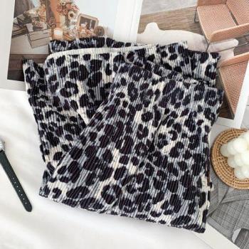 Gold Velour Wide Leg Pants with Ink Tie Dye