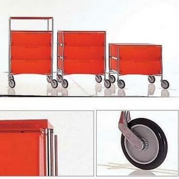 Graues Kartell Mobil Kartentaschen-Set – 47,5 × 48 × 49 cm