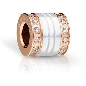 BERING Charm Edelstahl roségold, Keramik, Zirkonia Herz-2 Arctic Symphony