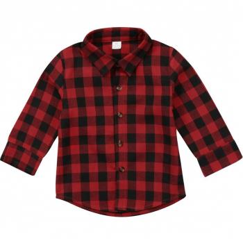 Babyshirt mit Druck und Spitzenbesatz