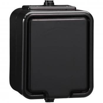Prise simple étanche 2P+T IP44 Noir Cedar NT130H05