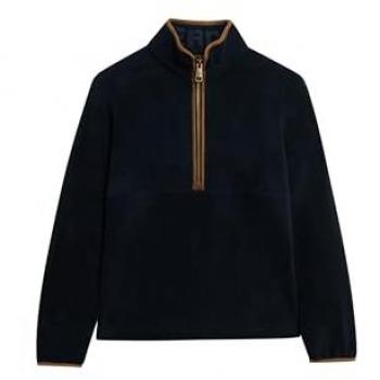 Polaire 1/2 Zip Superdry Femme Estate Bleu Marine