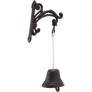 Cloche de Patio à Secouer, Fonte Rustique pour Extérieur