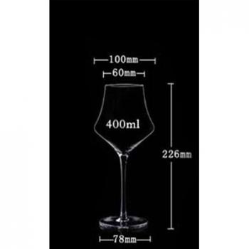 HouseeYOU 2‑Set Lead‑Free Crystal Wine & Brandy Gob