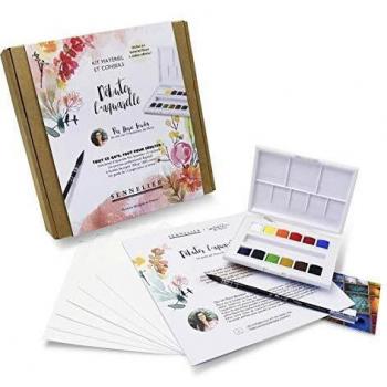 Set Cofanetto Scoperta Marie Boudon – La Petite Aquarelle: Tema floreale