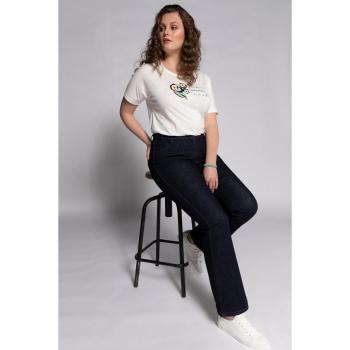 Jeans blu svasati modello Marie donna taglia 48 in cotone biologico