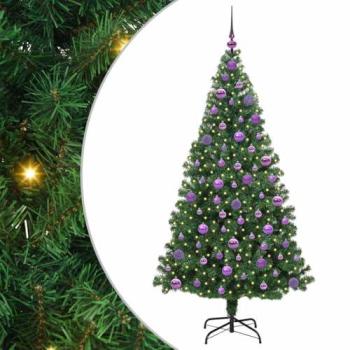 Sapin Vert 180 cm – Édition Artisanale en PVC, Acier et Plastique – VidaXL