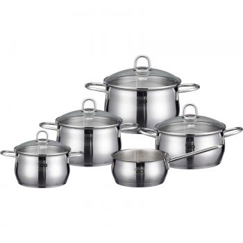 ELO Premium Topf-Set »Platin«, 9-teilig, mit Glasdeckel