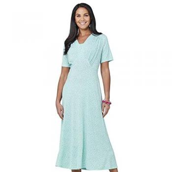 46-Inch Length Spot Print Dress