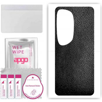 Premium Black Leather Vinyl Cover for Huawei P60 Art