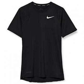 Top da allenamento Nike M NP BRT Top SS 2XL in stile nero/bianco