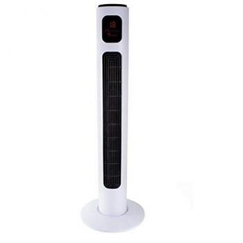 UltraCool 38 Tower Fan: Remote, Temp. Display, 3-Speed, Timer, Oscillate