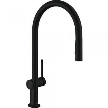 Hansgrohe Talis M54 Mitigeur de cuisine 210, avec douchette extractible 2 jets, Noir mat