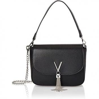 Valentino Divina Black Shoulder Bag with Chain Details
