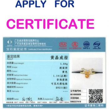 Certification for Jewelry Product Tests