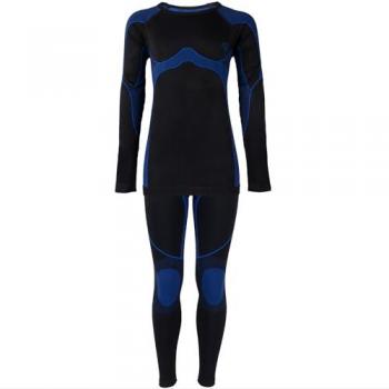 Traje Interior Térmico Kids No Costura en Negro y Azul