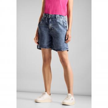 Bermuda Style Jean Femme en Lyocell Bleu