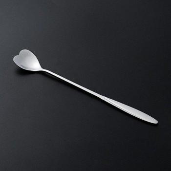 Té Postre “Mango Larga” – Set de Vajilla y Cucharillas de Acero