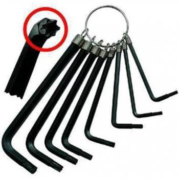 Kit Chiave Brugola Vigor 8 Torx Con Anello