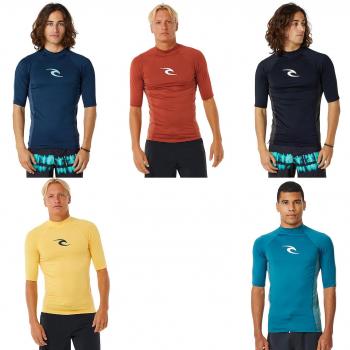 T-shirt de bain Rip Curl Hommes Vagues UPF 50 Manches Courtes L