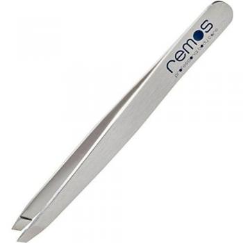 REMOS Edelstahl‑Satin‑Pinzette – Ideal für Augenbrauen, Bart und Haarschnitt
