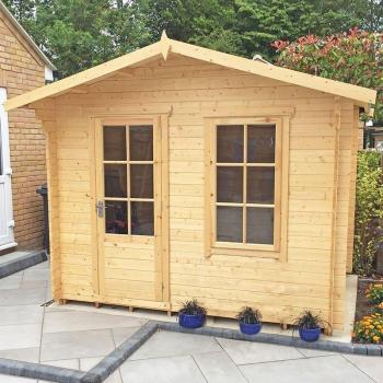 Shire Bucknells Log Cabin Summerhouse 3.6m x 2.4m (28mm)