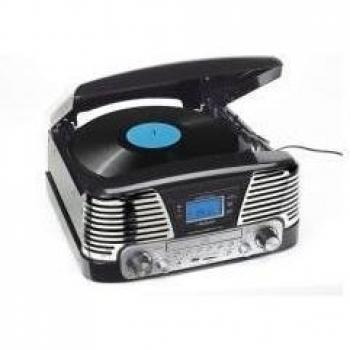 Tocadiscos Lauson CL‑139 “RetroWave” con USB y grabación