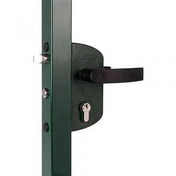 Aluminium Square Tube Gate Lock – LAKZ4040 P1L, RAL7040 Silver