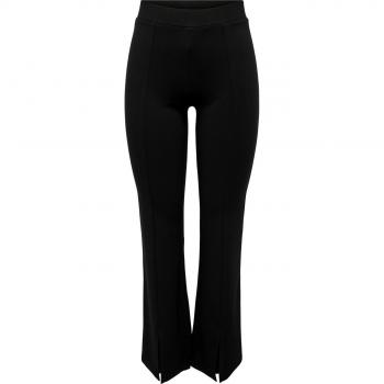 Pantalón Flared Jdy Pretty con Abertura Delantera Color Negro