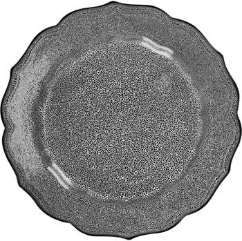 Vega Antiquus Piatti Piani, Confezione da 4, Grigi