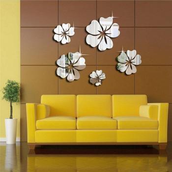 DIY 3D Acrylic Flower Wall Sticker