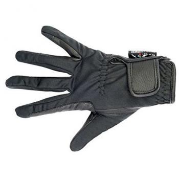 Softshell Riding Gloves by HKM – Black, Large