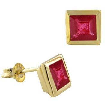 Acalee Rubin-Ohrstecker Gold 333 / 8K