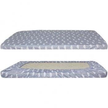 Pure Cotton Fitted Sheet for Newborn Crib with Crown Pattern