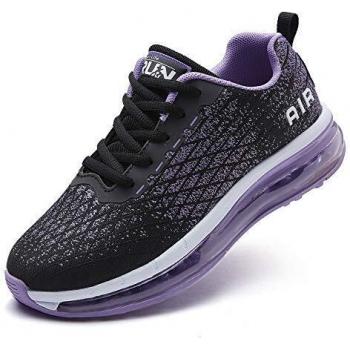 TORISKY Basket Homme Femme Air Chaussure de Sports Course Sneakers Basses Mode Casual Multisports Fitness Gym, Violet, Taille 42EU (8998-Purple42)