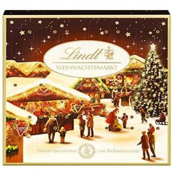 Lindt Schokolade Weihnachtsmarkt Mini-Adventskalender 2024