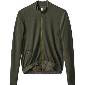 Maglia MAAP Alt Road 2.0 Verde Kaki Manica Lunga
