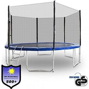 FitFun Outdoor Trampoline 400 cm – Markenloses Komplettset mit Sicherheitsnetz