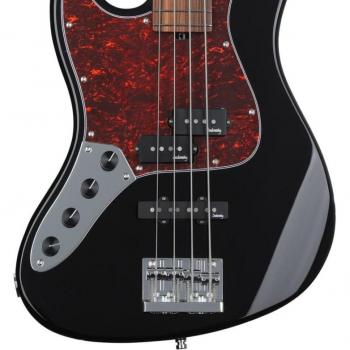 Basse Sadowsky Gaucher Hybrid PJ4 Noir Perle, Palissandre