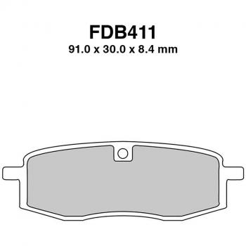 Pastillas de freno Ferodo FDB 411 Platino