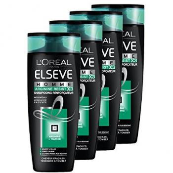 L’Oréal Paris Elseve Argyrin Homme Shampoo 250 ml – Lot de 4