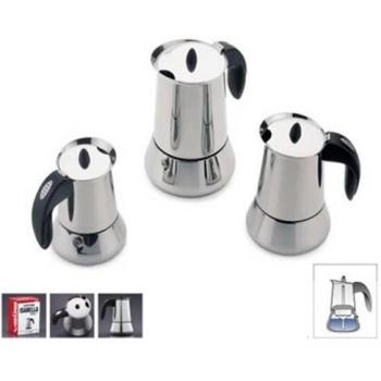 Valira “Isabella” 10‑Cup French‑Press Espresso Maker – Stainless Steel, Gray