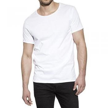 Pack de dos camisetas interiores de hombre blancas de manga corta