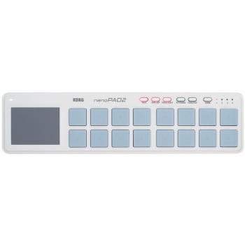 KORG Standard USB MIDI Controller nanoPAD2 WH White Velocity Compatible 16 Pads Music Production DTM Compact design makes it ideal for carrying