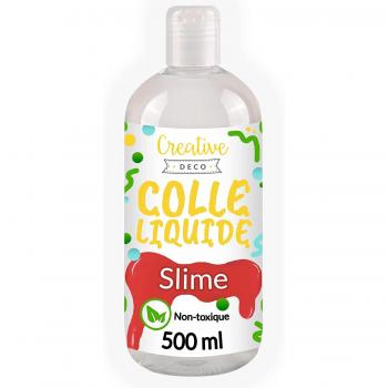 Creative Deco Colle Transparente 500 mL – Sans Toxicité, Pour Verre et Autres Surfaces