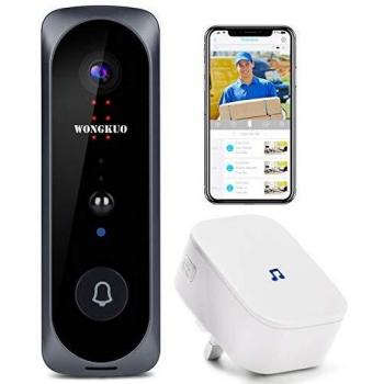 WONGKUO Two-Way Talk Wireless Doorbell with Night Vision