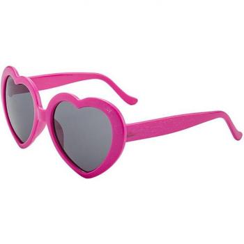 Red and Pink Heart-Shaped Sunglasses