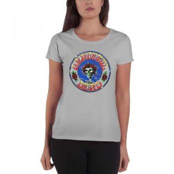 Grateful Dead Women's Bertha Circle Skinny T‑Shirt (Grey)