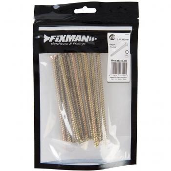 Fixman 729507 Gold Trx-Head Screws for Masonry, 7.5mm × 132mm – Set of 10